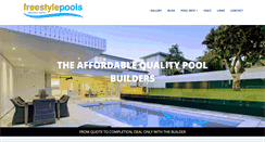 Desktop Screenshot of freestylepools.com.au