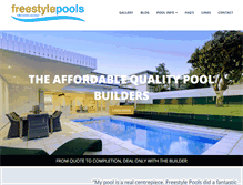 Tablet Screenshot of freestylepools.com.au